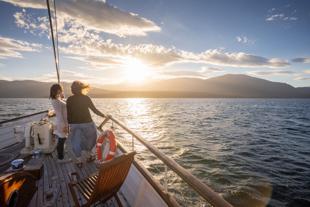 Evening Champagne Cruise - Step Into Timeless Elegance: Evening Cruises on Te Anau’s Historic 1935 Motor Yacht